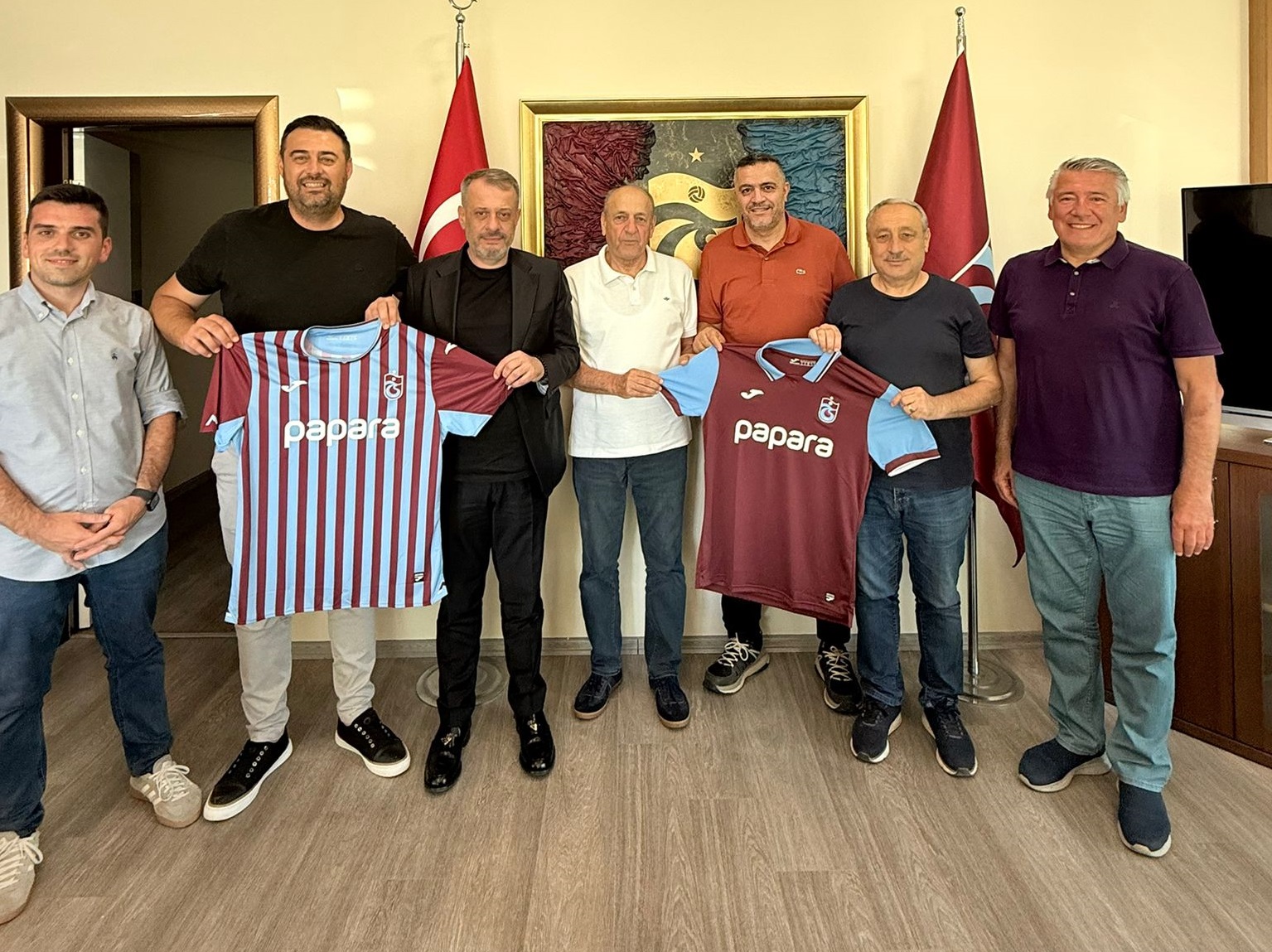 Trabzonspor yönetimi Duvarcı ve Ekmekçi'yi ağırladı